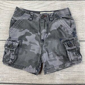 Place Camouflage Cargo Shorts Toddler 3T Denim Adjustable Waist Shorts - Gray
